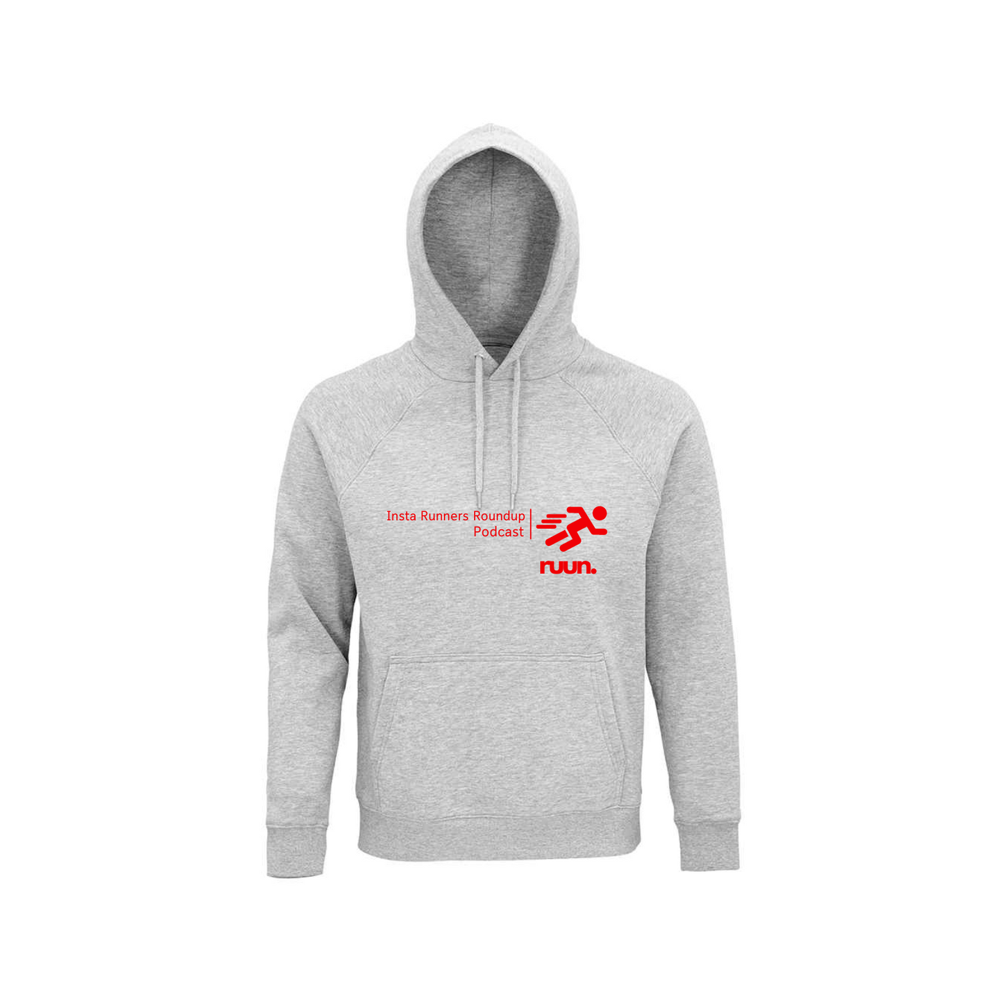 Insta Runners Roundup Podcast Hoodie - Grey