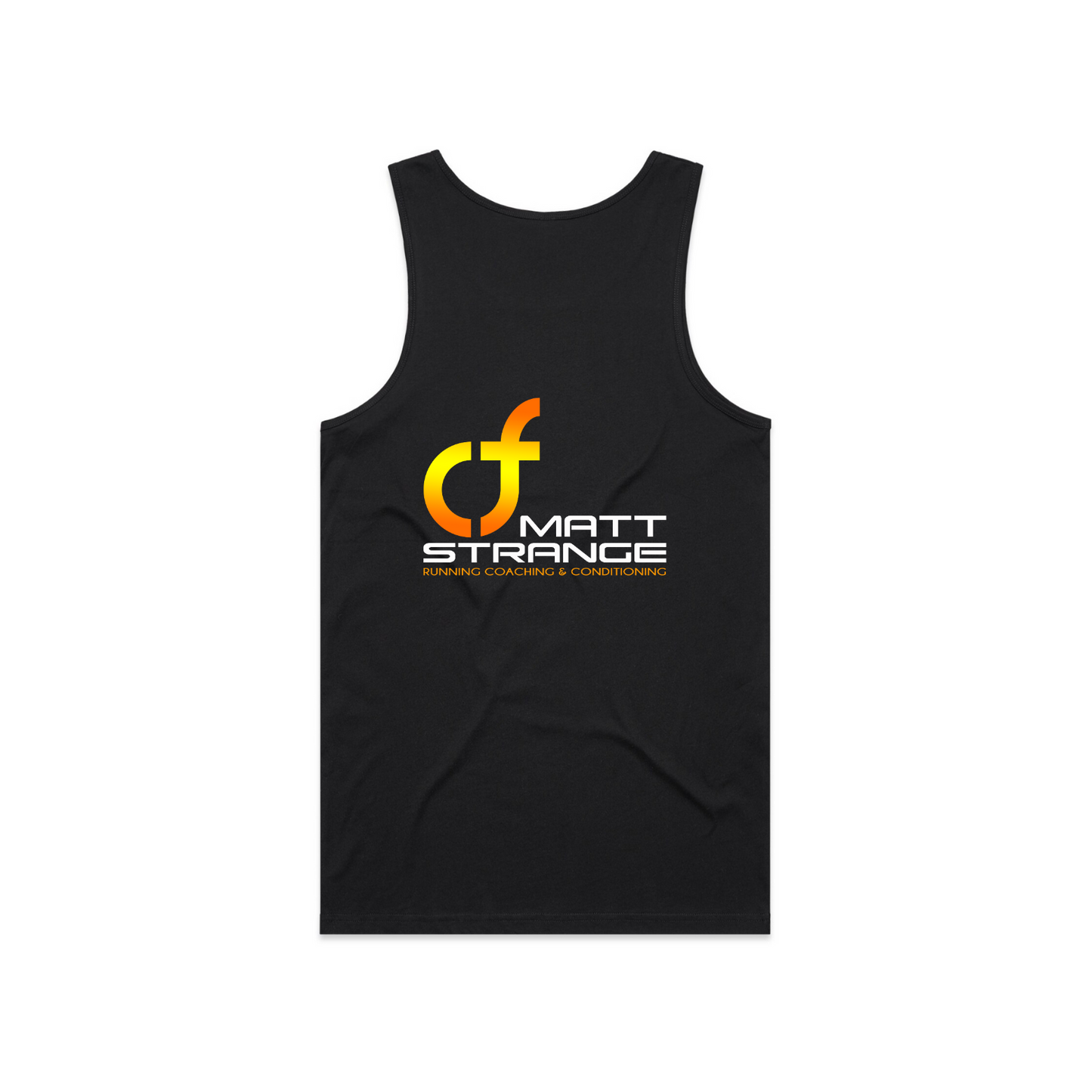 Matt Strange Running Coaching Singlet - Black