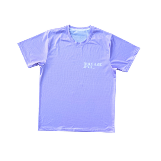 Short Sleeve Block Logo running shirt - Lilac