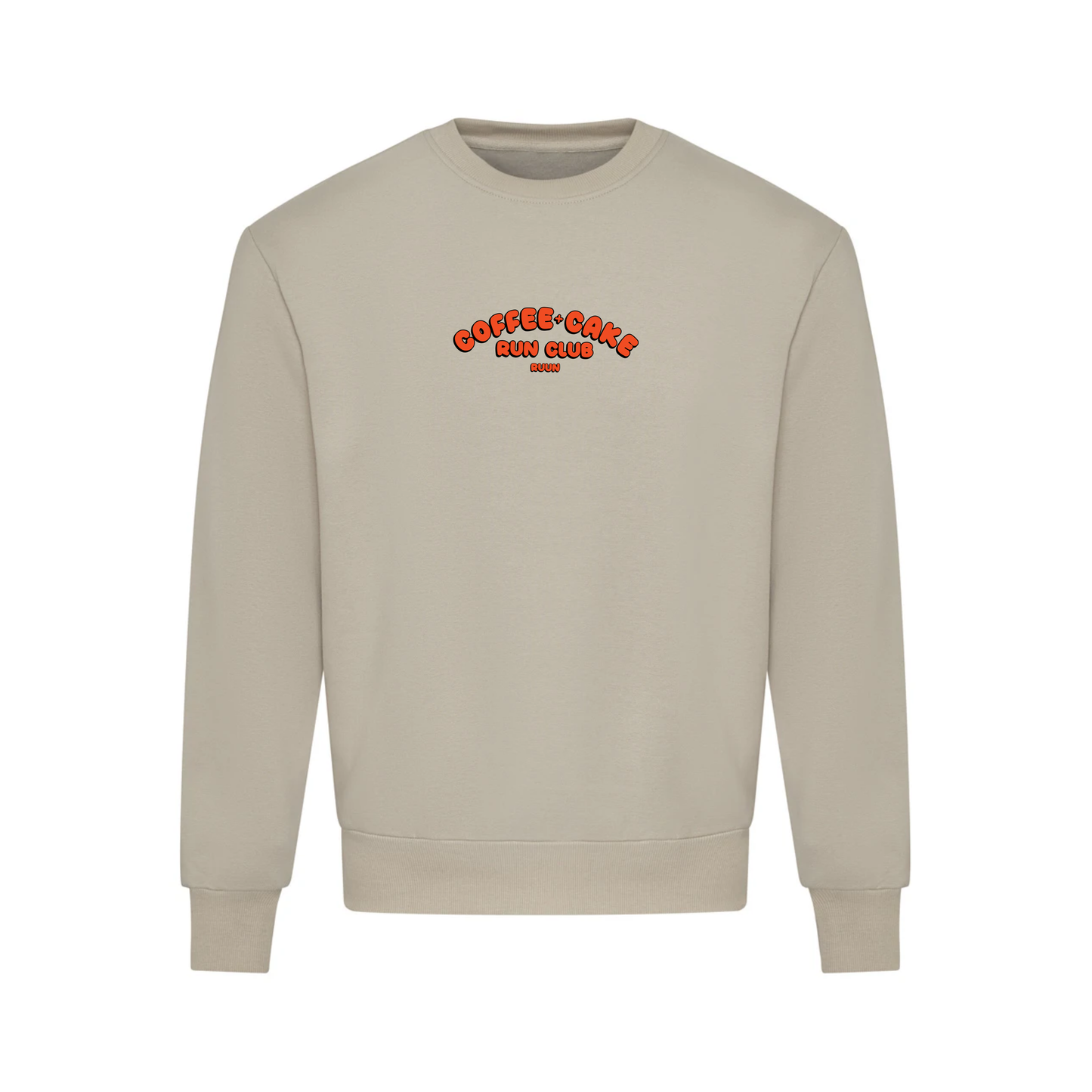 Coffee and Cake Run Club  Heavyweight Sweatshirt  - Natural Stone