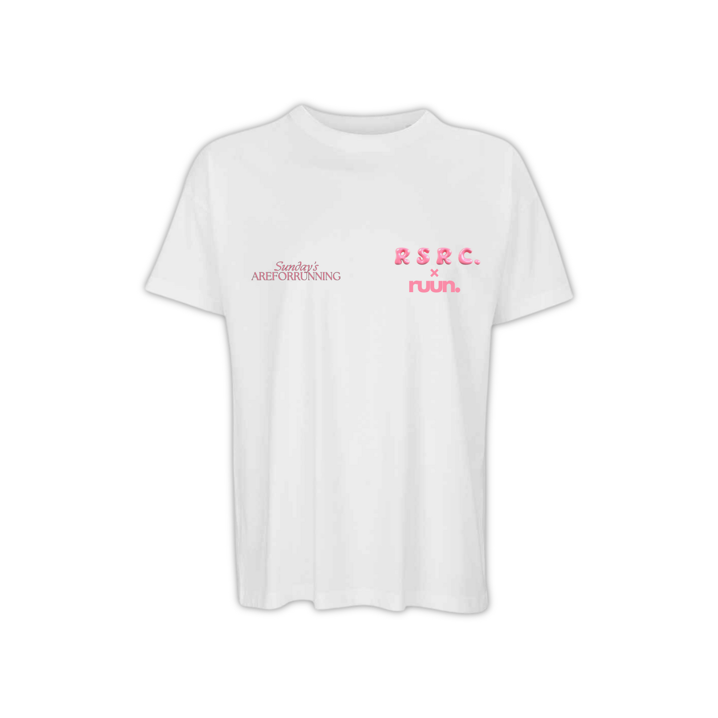 RunSouth Run Club Oversized Boxy Tee - White