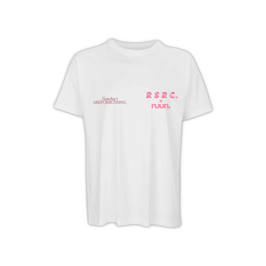 RunSouth Run Club Oversized Boxy Tee - White