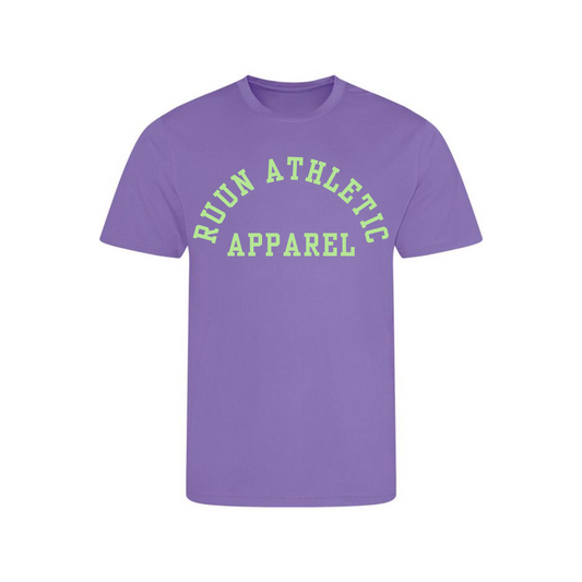 Varsity Running Shirt - Lavender/Green