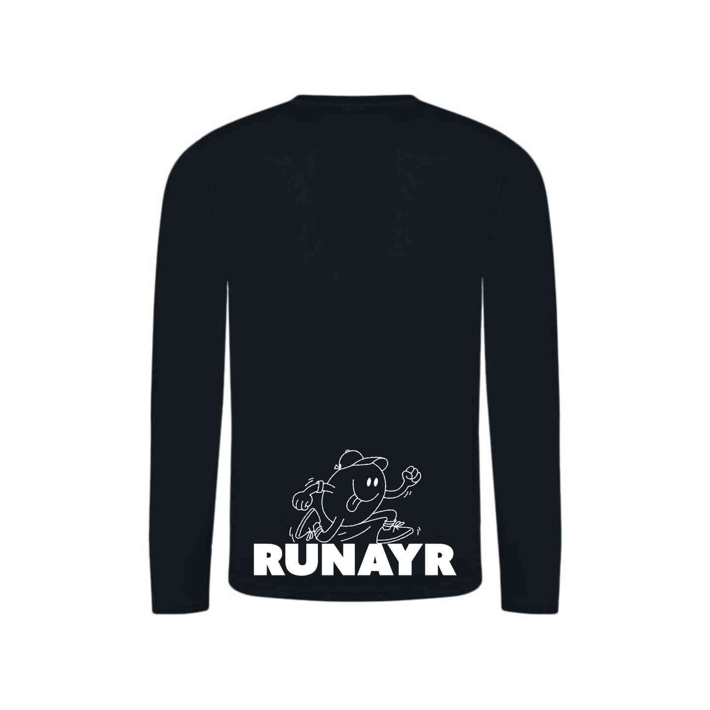 RunAyr Long Sleeve Running Shirt - Black