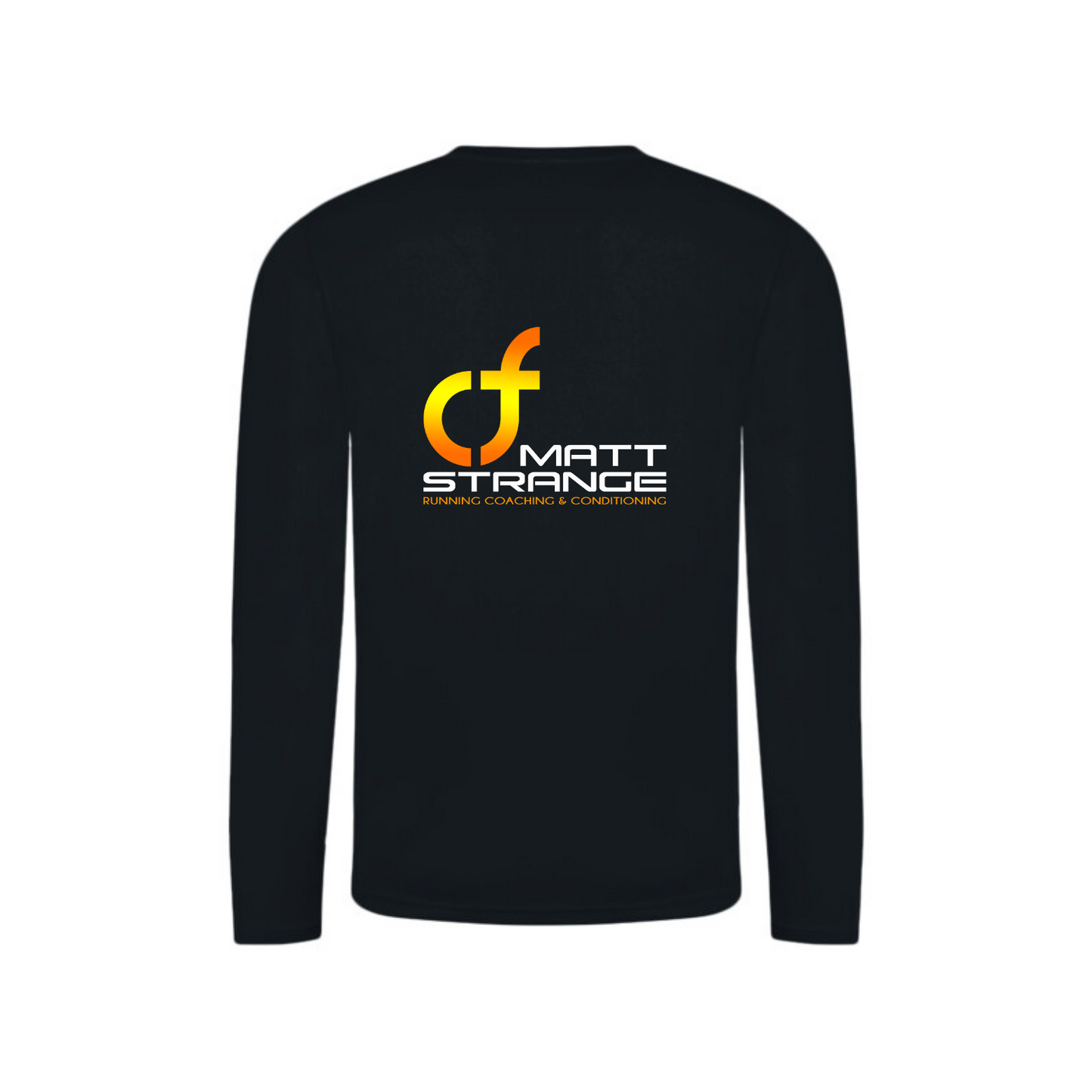 Matt Strange Running Coaching Long Sleeve Running Shirt - Black