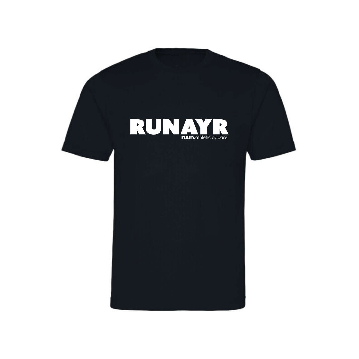 RunAyr Short Sleeve Running Shirt - Black