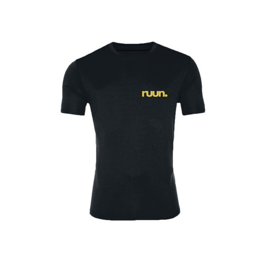 Running Shirt - Black/Yellow