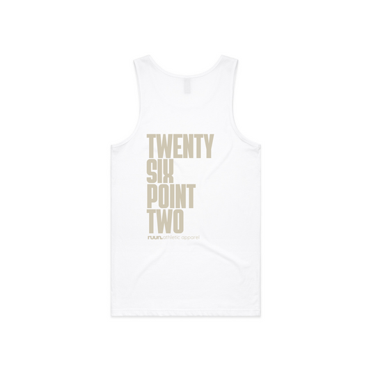 Singlet - Twenty Six Point Two - White