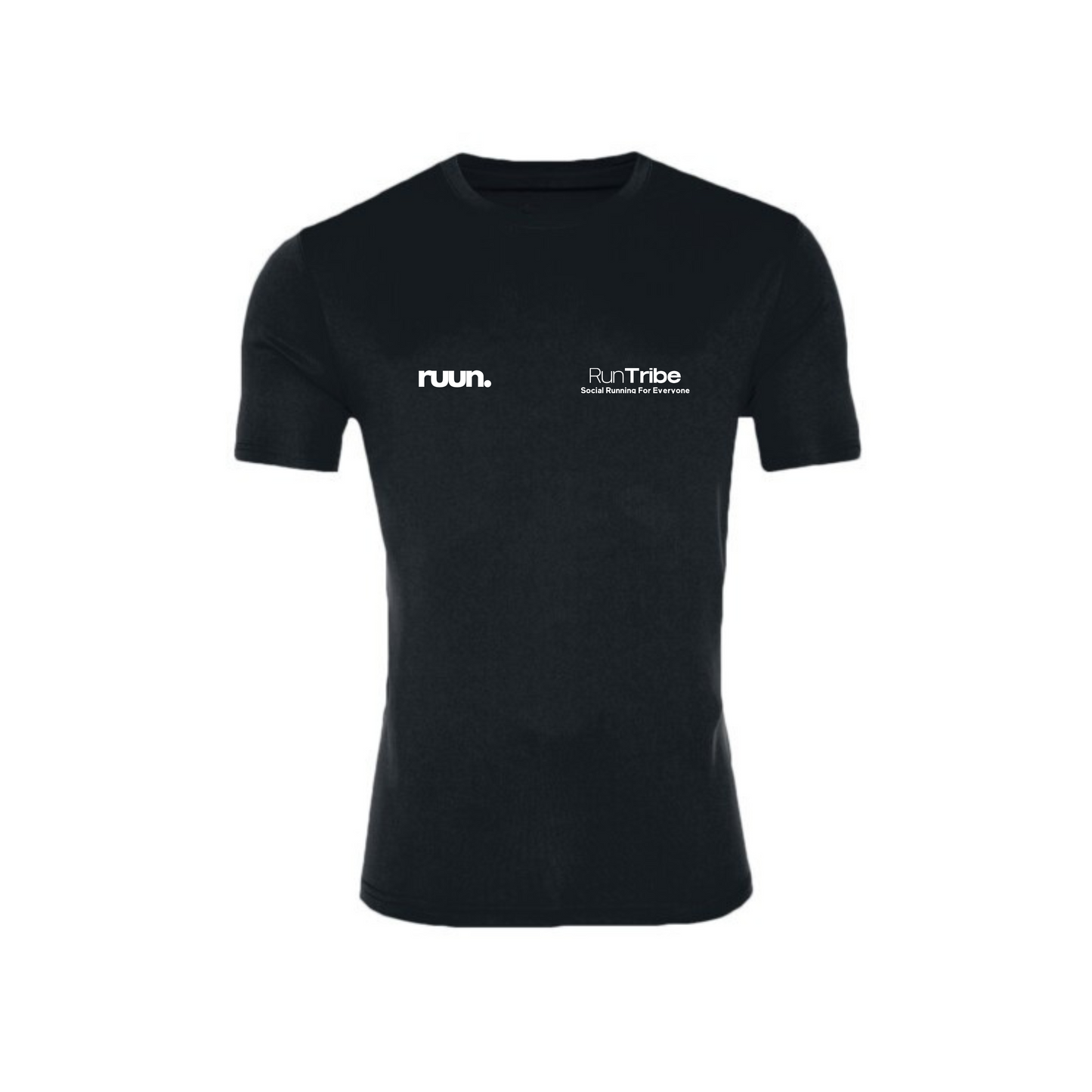 Run Tribe Short Sleeve Running Shirt - Black