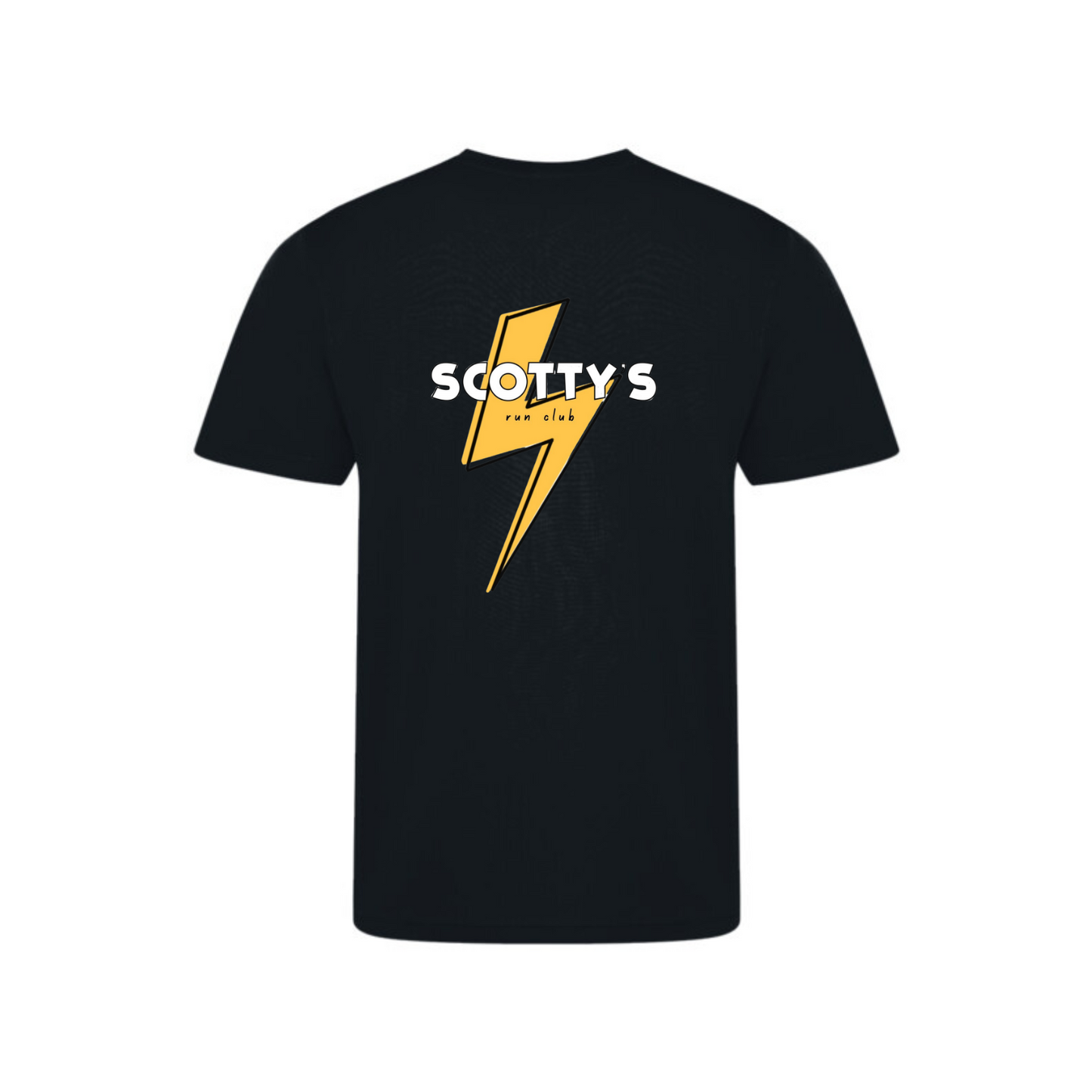 Scotty's Run Club Short Sleeve Running Shirt - Black