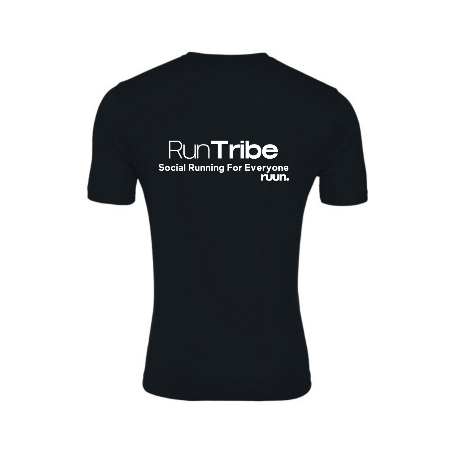 Run Tribe Short Sleeve Running Shirt - Black