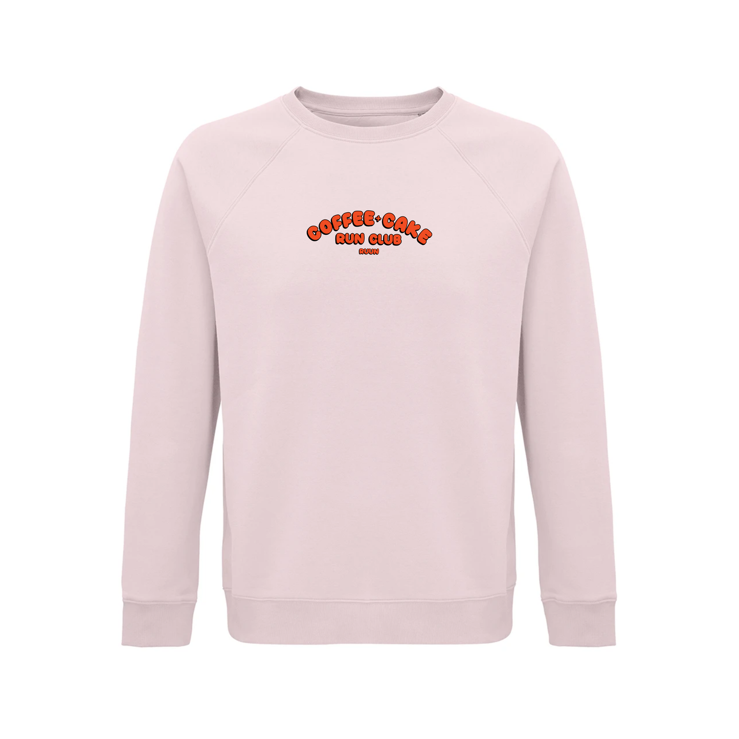 Coffee and Cake Run Club Sweatshirt  - Pink