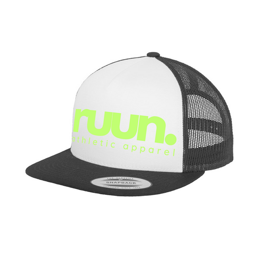 RUUN Snapback Trucker Cap - Black/Green